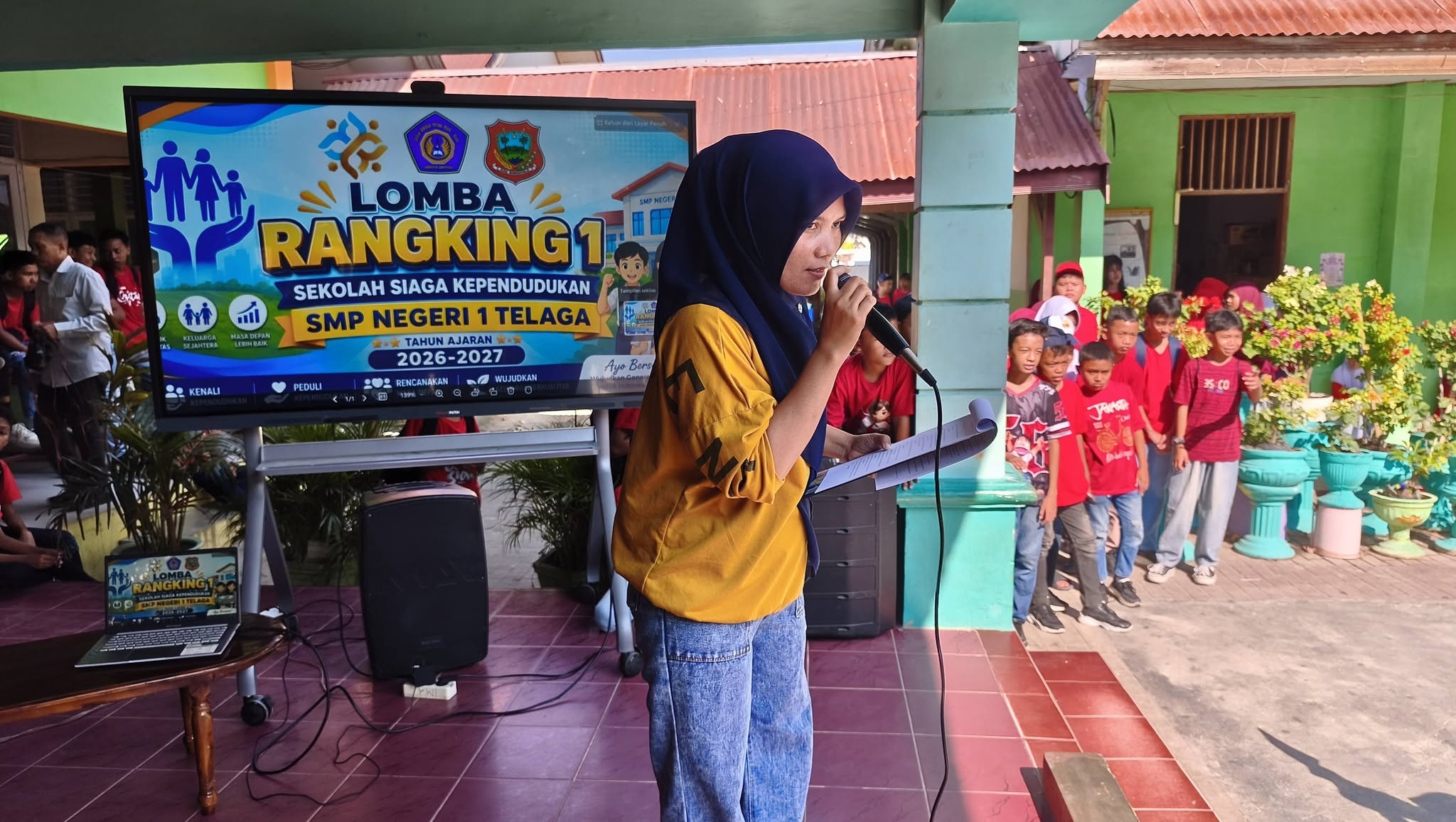 SMP Negeri 1 Telaga Gelar Lomba  Rangking 1 Bertema Sekolah Siaga Kependudukan (SSK) dalam Rangka Class Meeting
